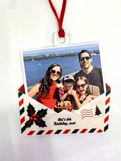 Christmas Letter Ornament