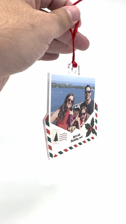 Christmas Letter Ornament